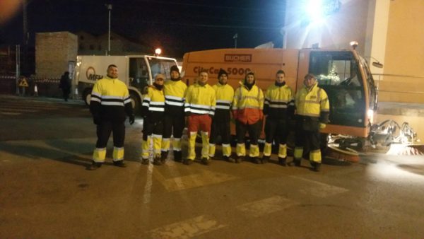 Limpieza de la cavalgata de Reyes de Mollerussa